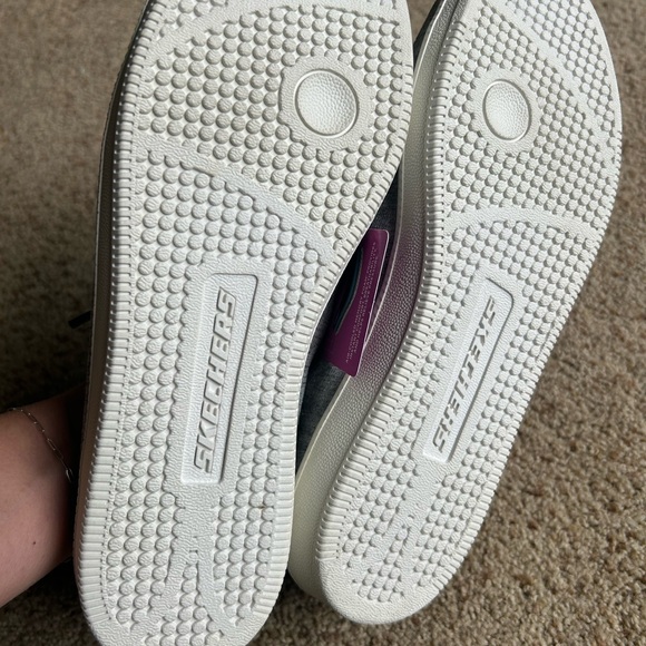 Skechers Gray Flats Comfortable Loafers - Picture 3 of 3